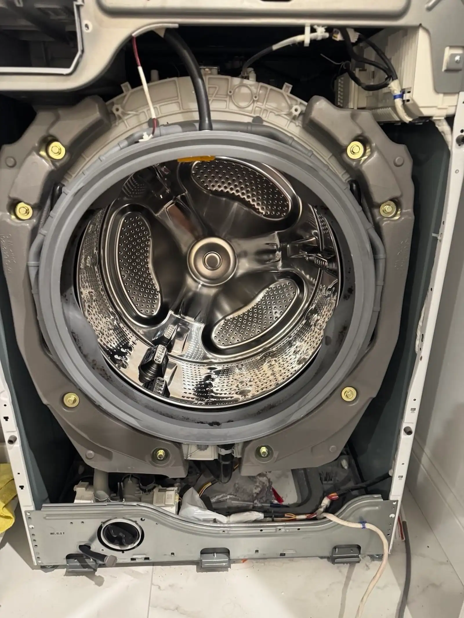 Front-load washer drum repair in a Buffalo home